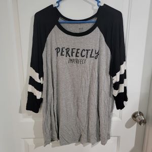 Jersey Style 3/4 Length Sleeve Shirt